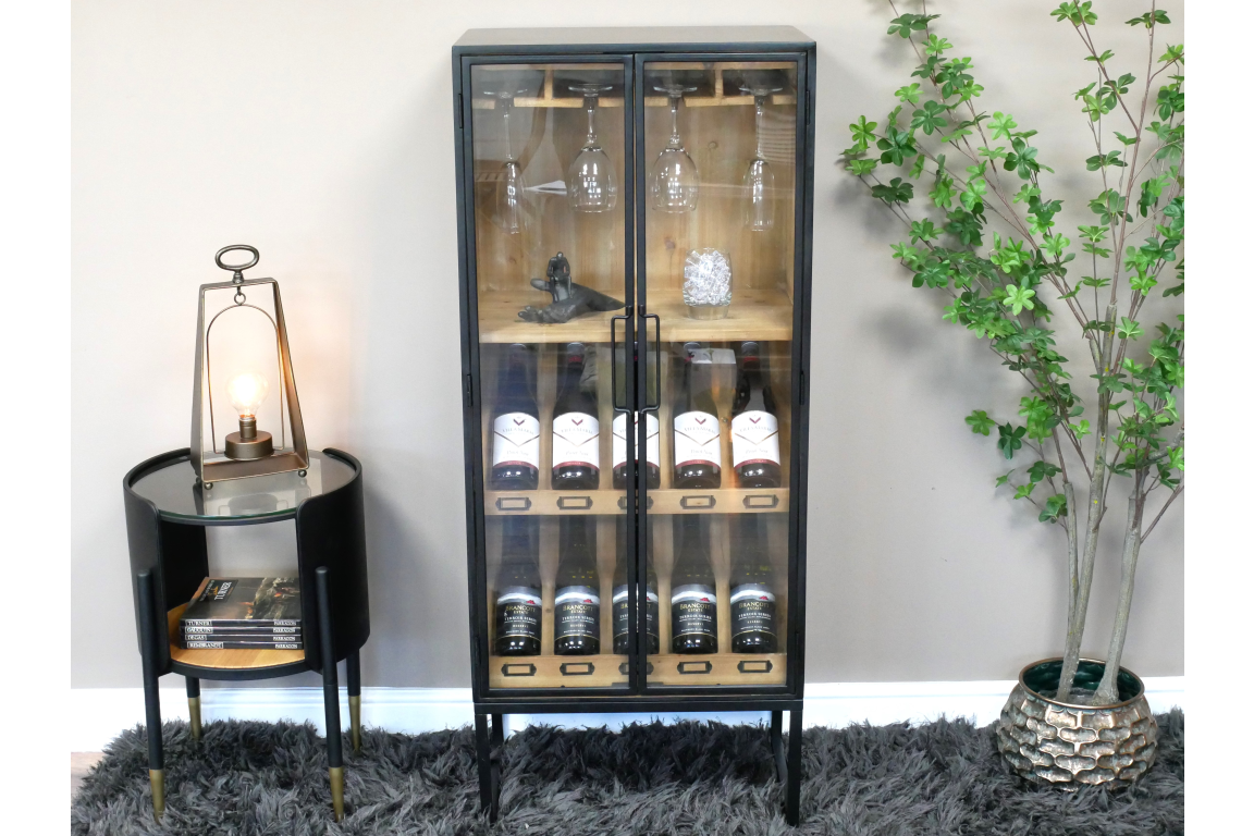 Wine Cabinet - Glass and Metal