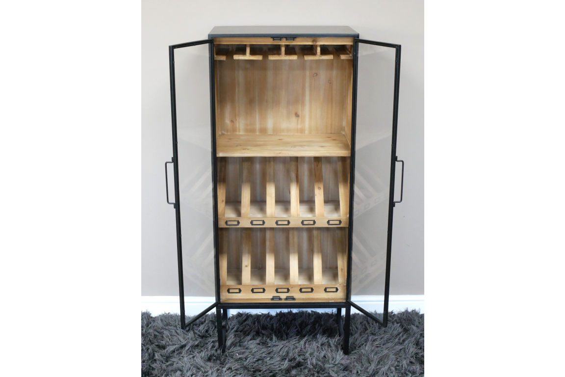 Wine Cabinet - Glass and Metal