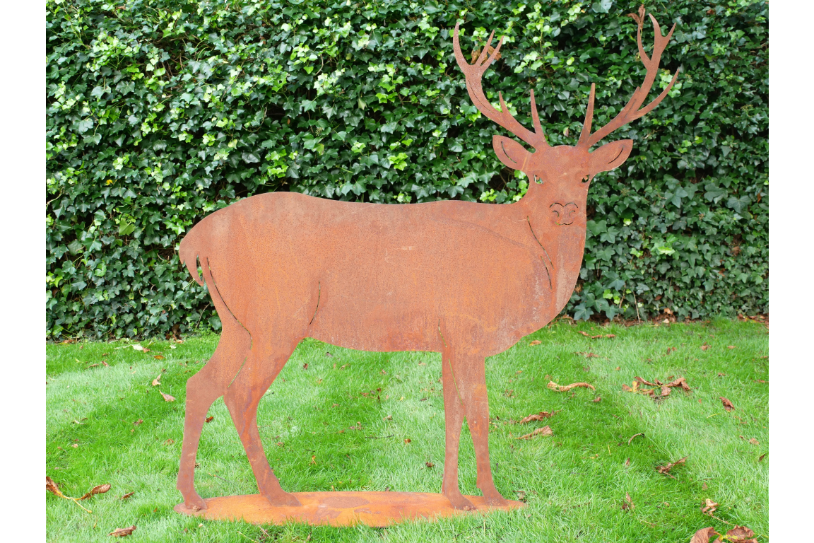 Rusty Garden Stake - Stag Large - collection from in store only