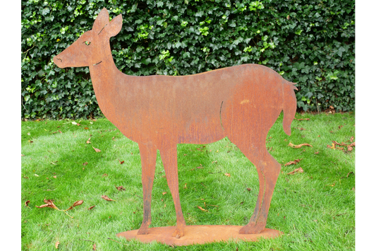 Rusty Garden Stake - Deer Large
