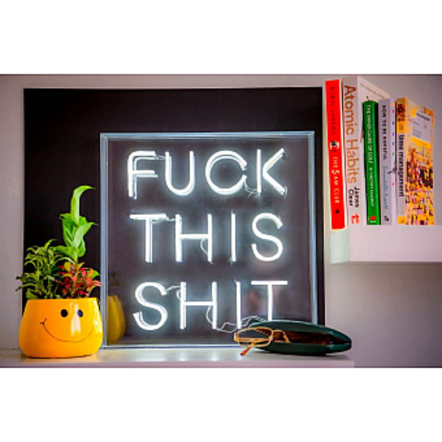 LED Neon Acrylic Light Box - Fuck This Shit