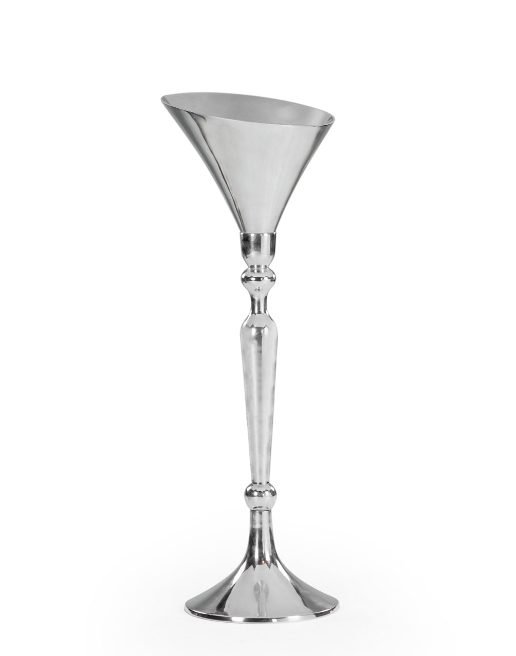 Large Polished Aluminium Champagne Bucket on Stand
