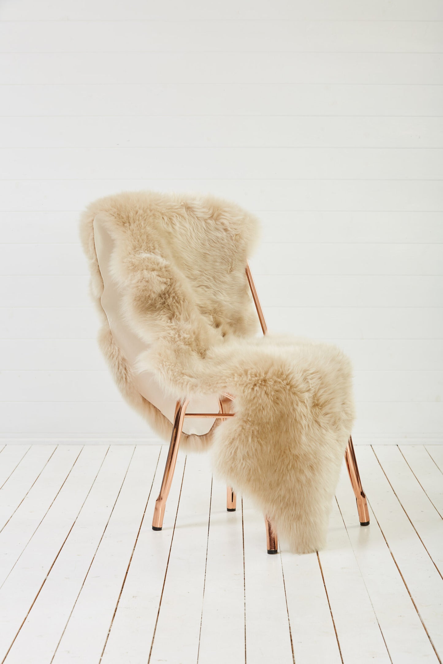 Double Sheepskin Rug Oyster