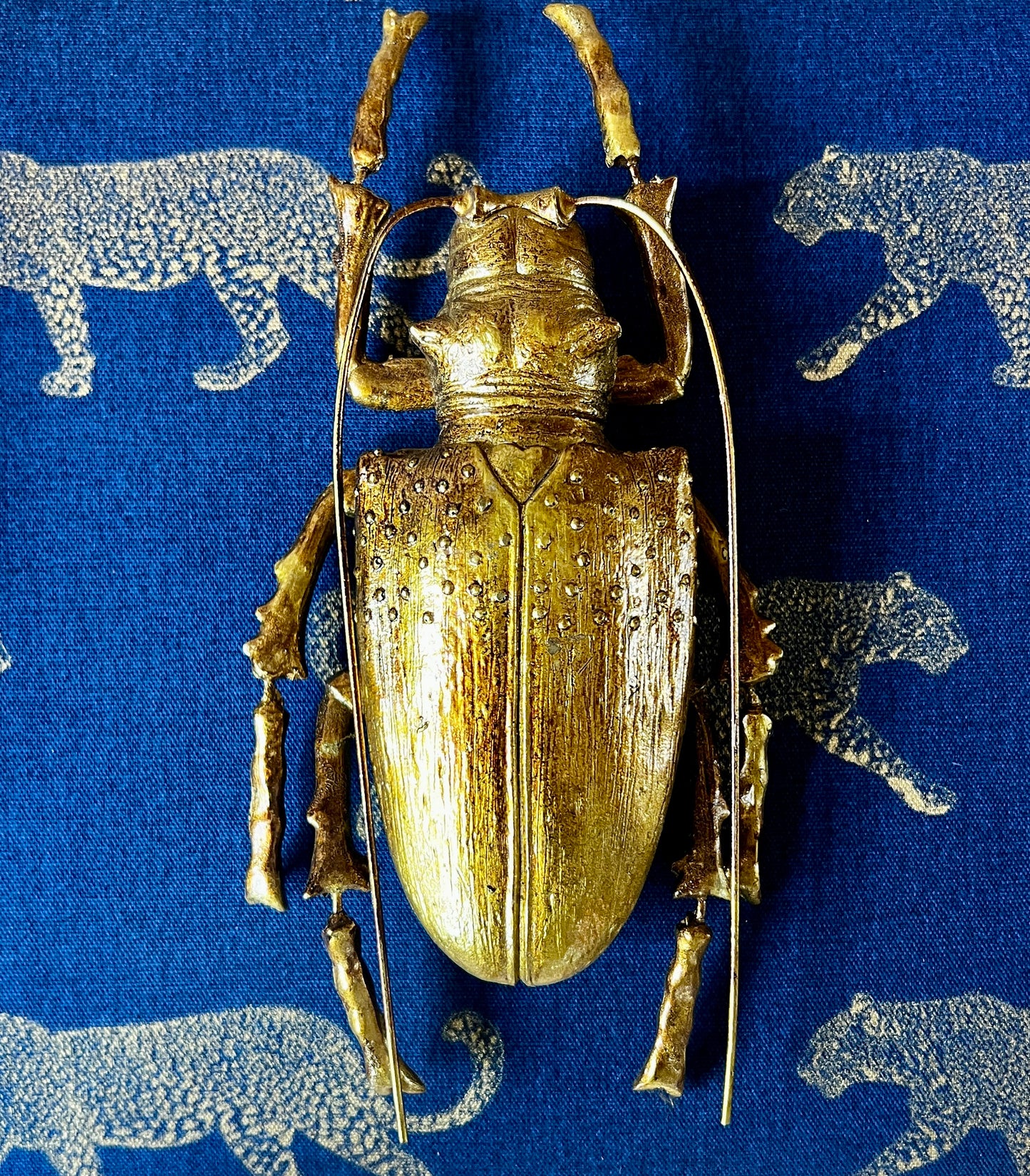 Large Gold Beetle Wall Decor