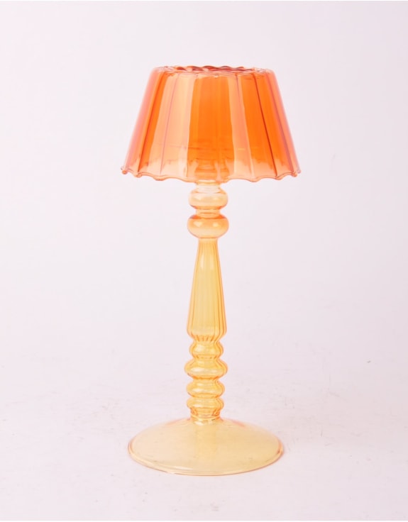 Glass Lamp T Light Holder