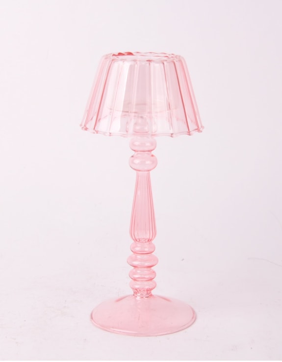 Glass Lamp T Light Holder