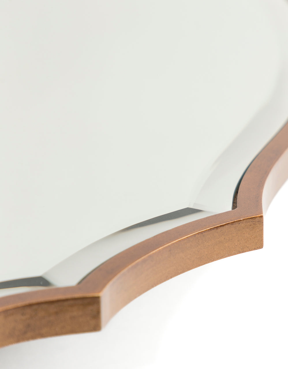 Medium Bevel Mirror w/ Antique Gold Frame