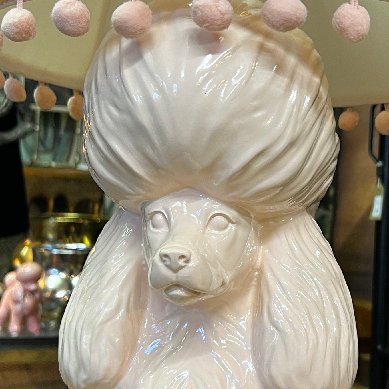 Pink Poodle Table Lamp