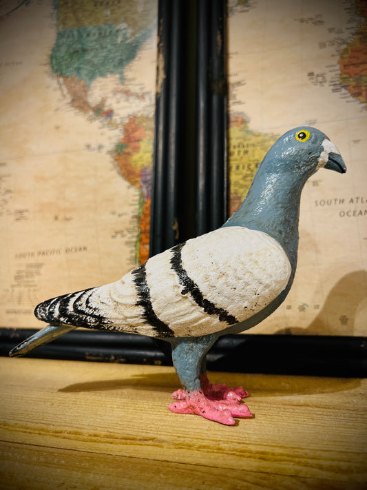 Cast Iron Standing Pigeon Figure