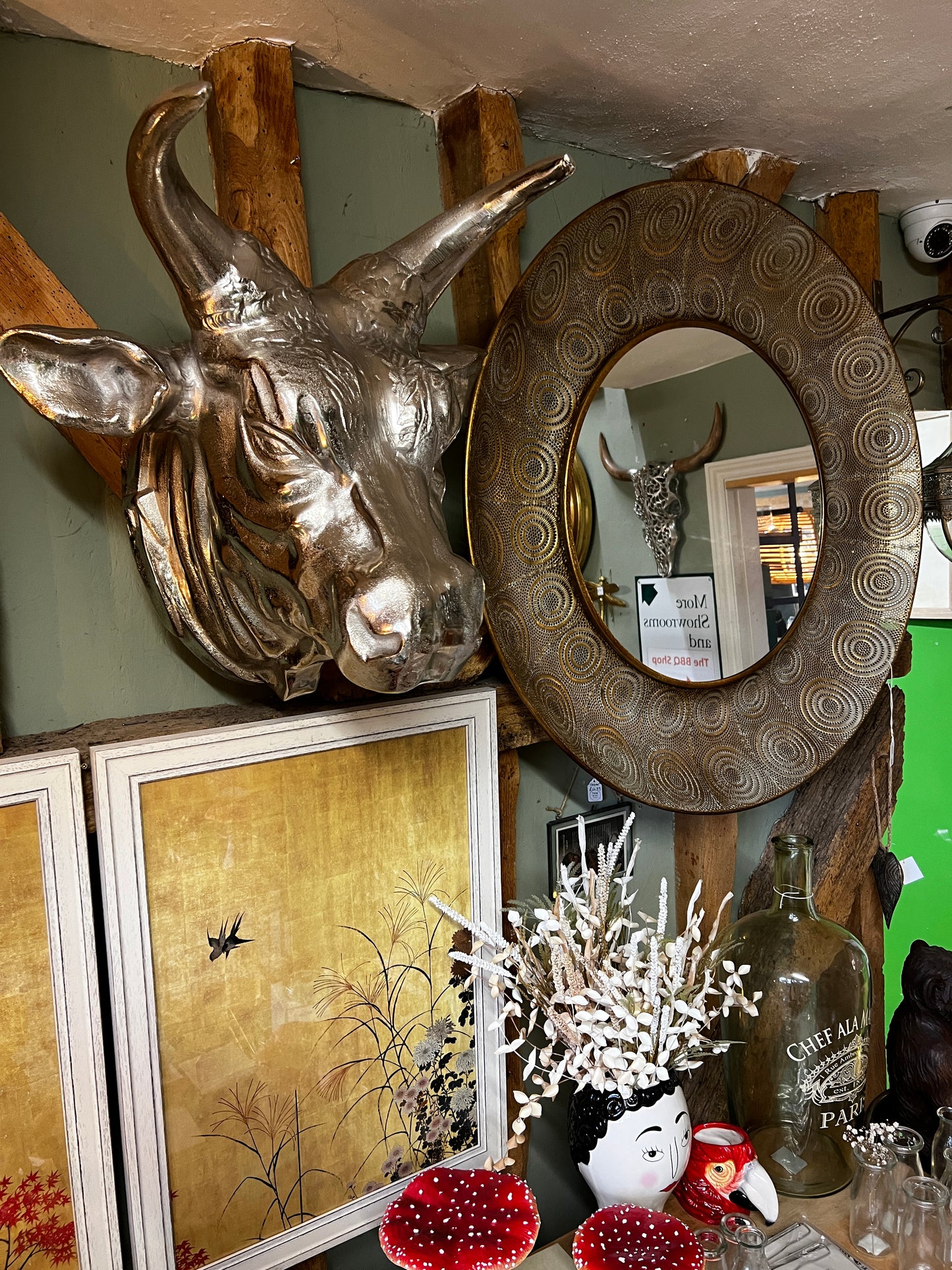 Aluminium Polished Bull Wall Head