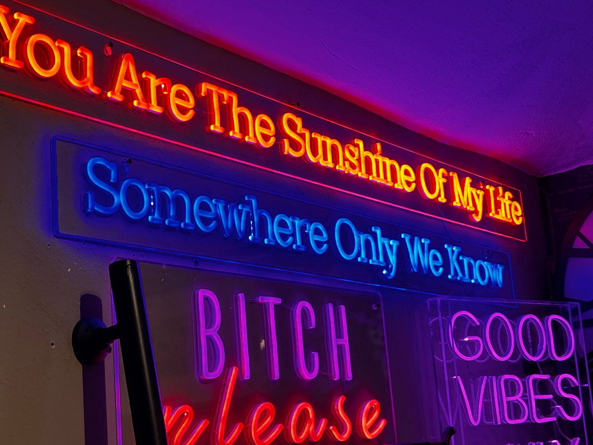 LED Neon Wall Sign- You Are The Sunshine Of My life