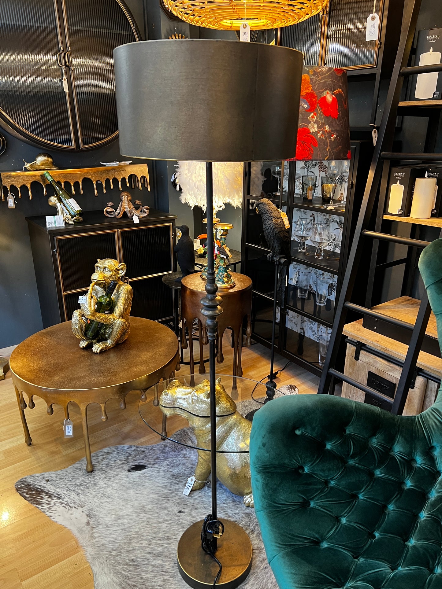 Industrial Metal Franklin Lamp