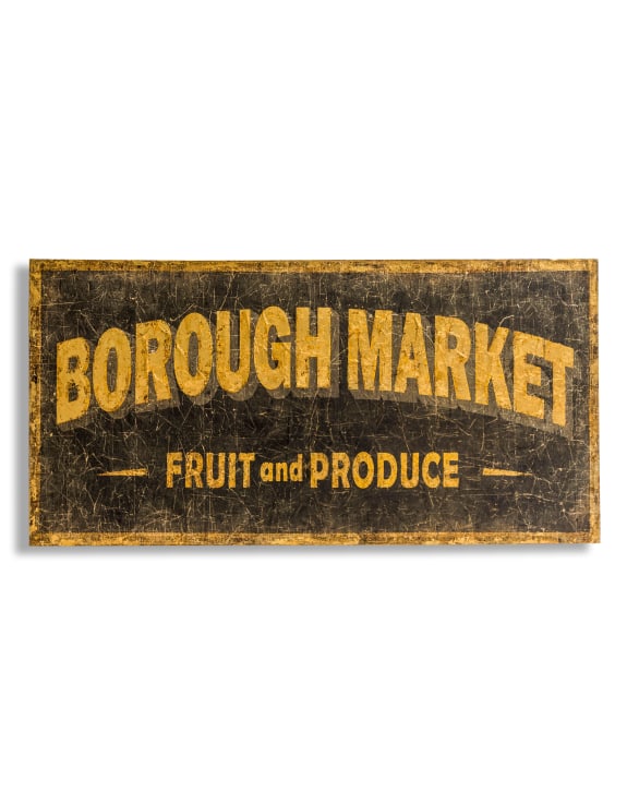 "Borough Market" Wall Sign