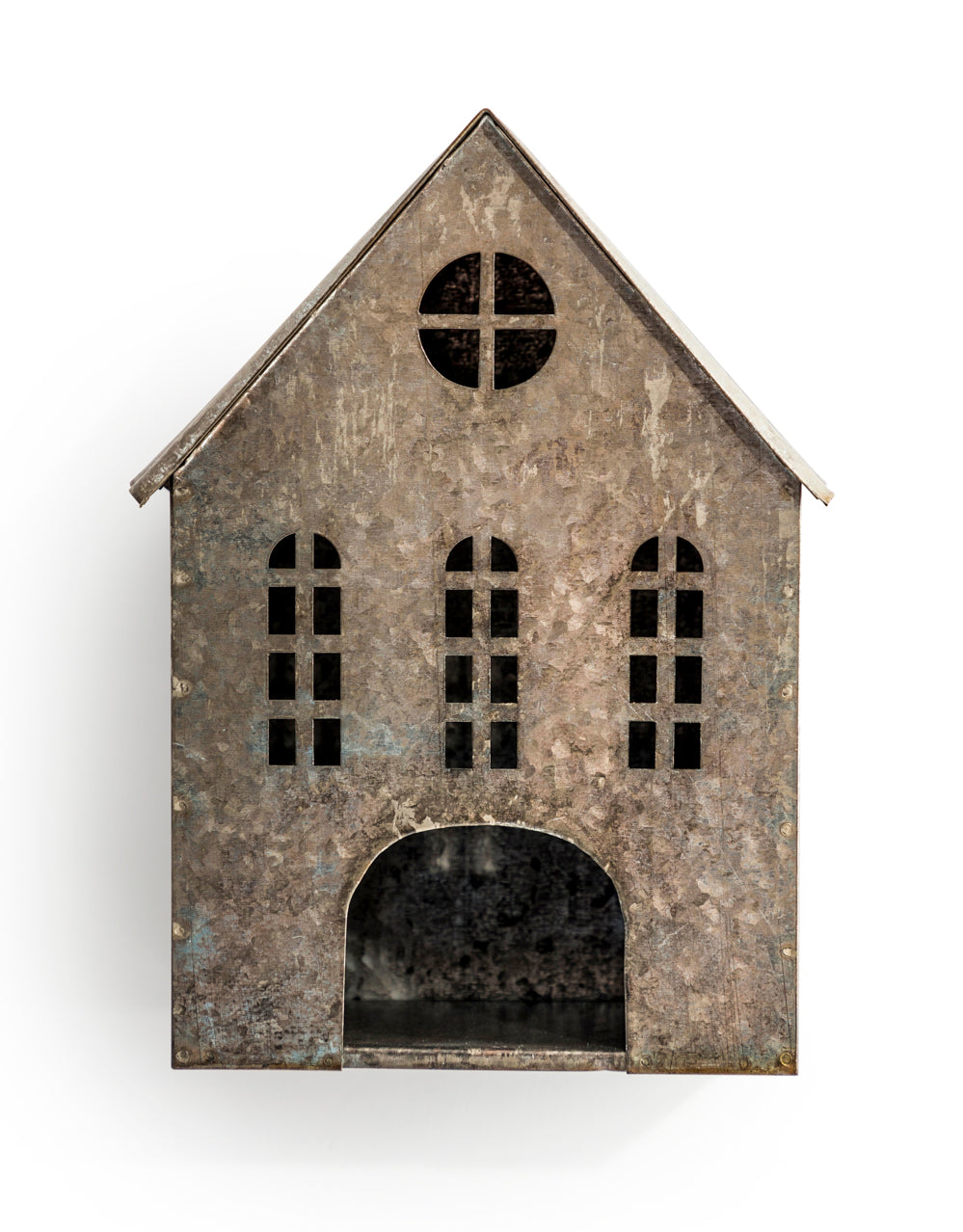 Rustic Metal House Ornament