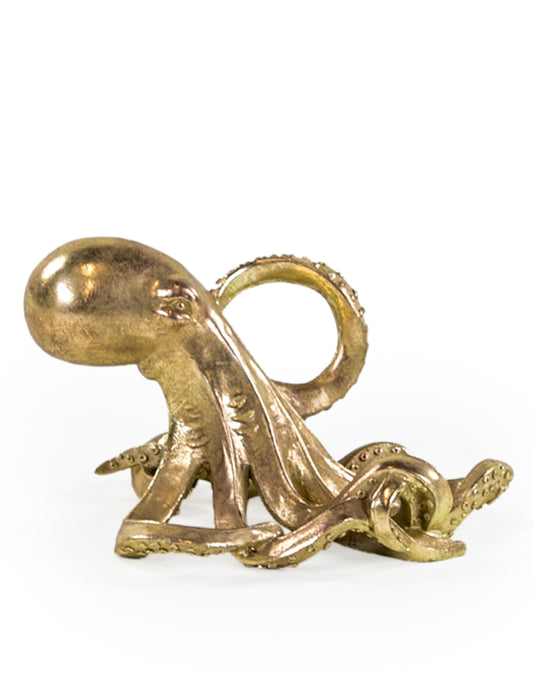 Gold Octopus Wine Bottle Holder