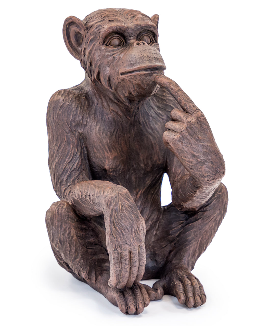 Antiqued Bronze Sitting Monkey Figure/Bottle Holder
