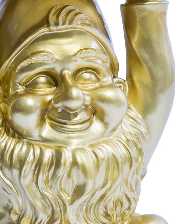 Gold Gnome "Trunk Slice" Side Table