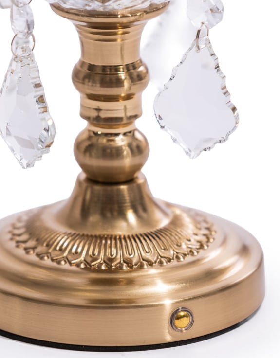 Ornate Rechargeable Chandelier Style Lamp