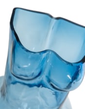 Blue Female Body Glass Vase