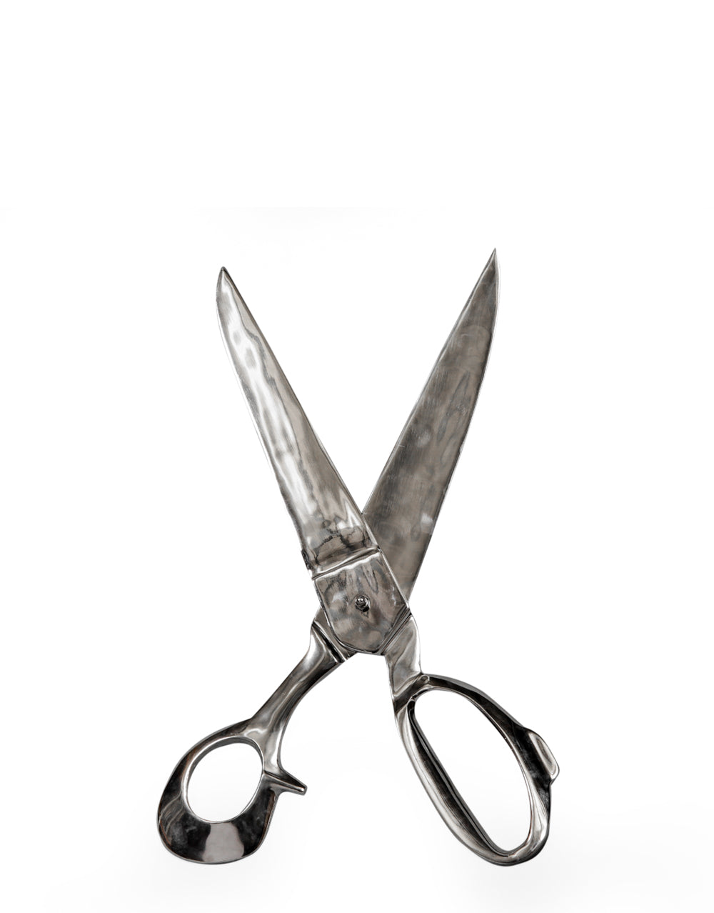 Large Polished Aluminium Scissors Wall Decor
