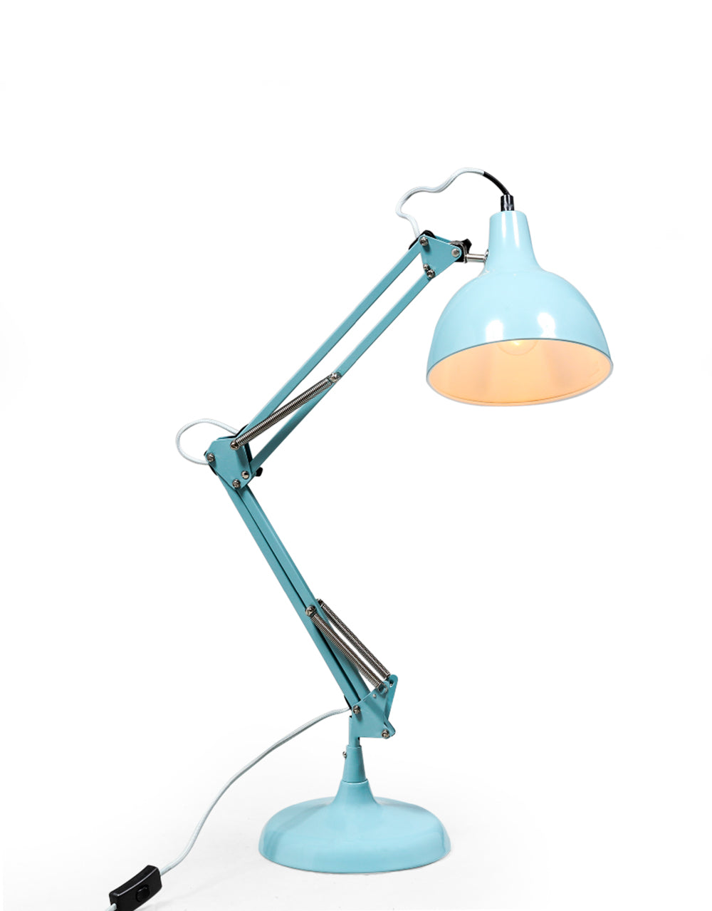 Sky Blue Traditional Large Desk Lamp – Tang - Main Image