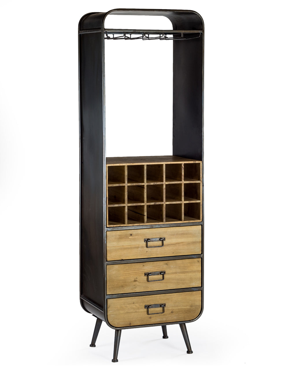 Camden Metal and Wood Bar Unit - Back In Stock