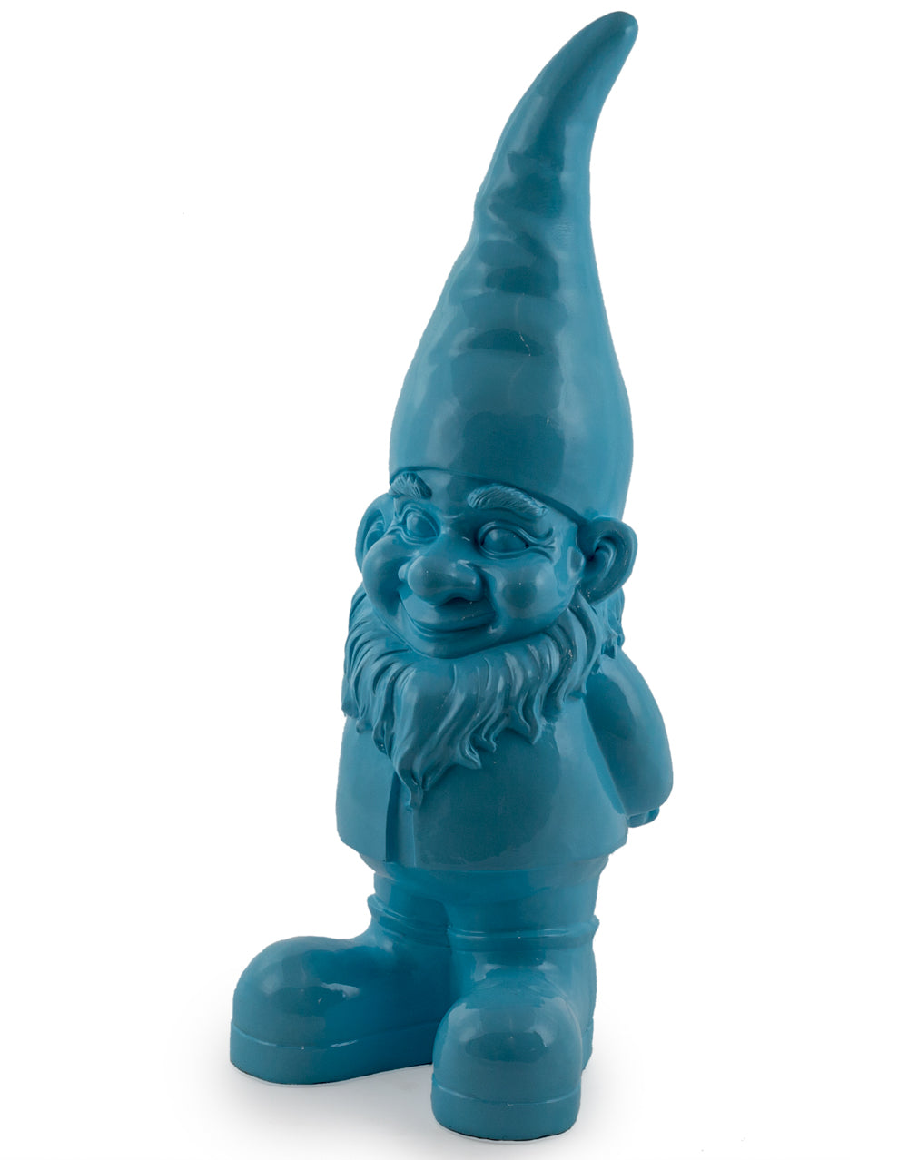 Giant Bright Blue Standing Gnome Figure - Collection Only, Please contact us to order.