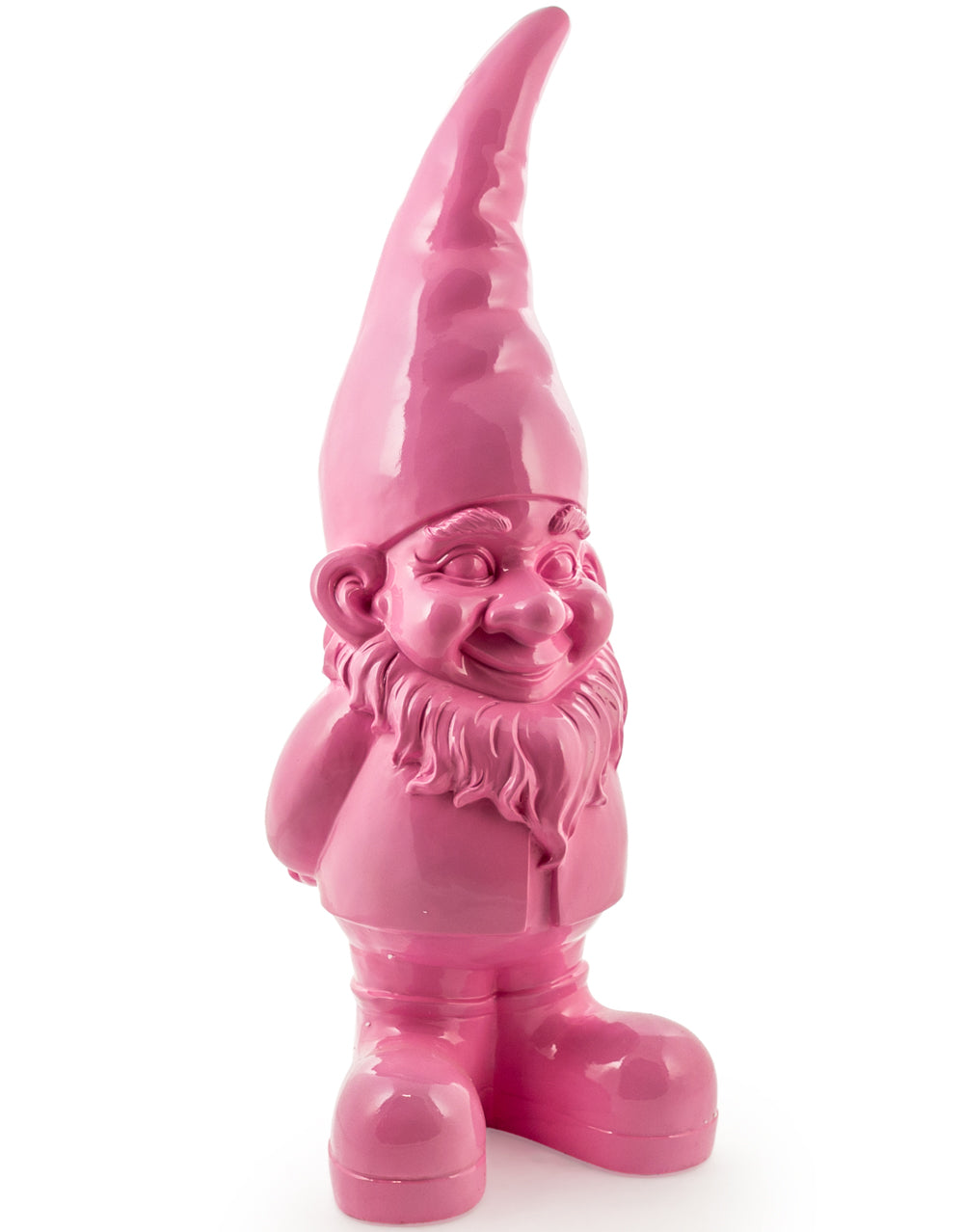 Giant Bright Pink Standing Gnome - Collection Only, Please contact us to order
