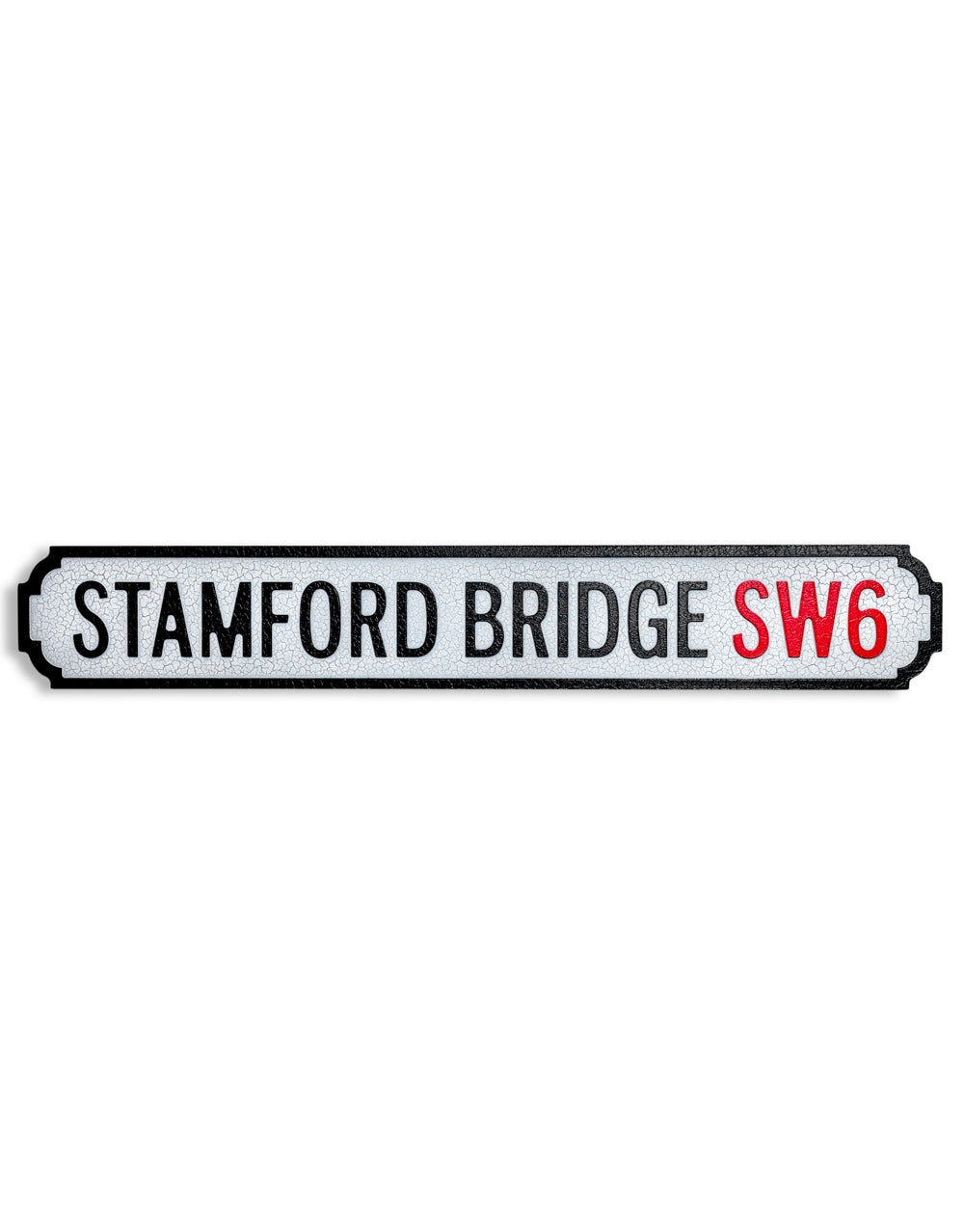 Antiqued Wooden "Stamford Bridge SW6" Road Sign