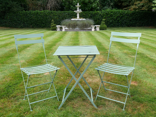 Outdoor Folding Green Bistro Set