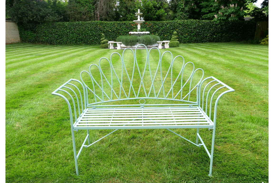 Garden Bench - Pale Blue