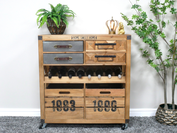 'Home Sweet Home' Wine Cabinet