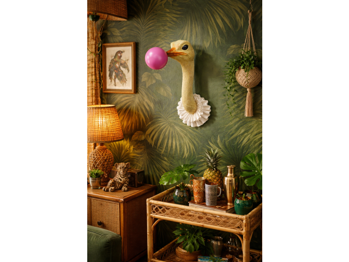 Ostrich wall decoration