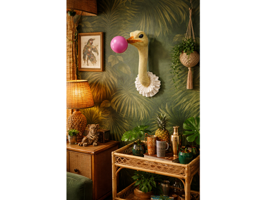 Ostrich wall decoration