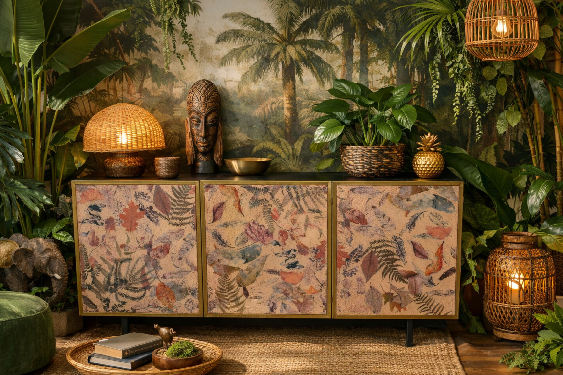 Sideboard Cabinet - Leaf Design