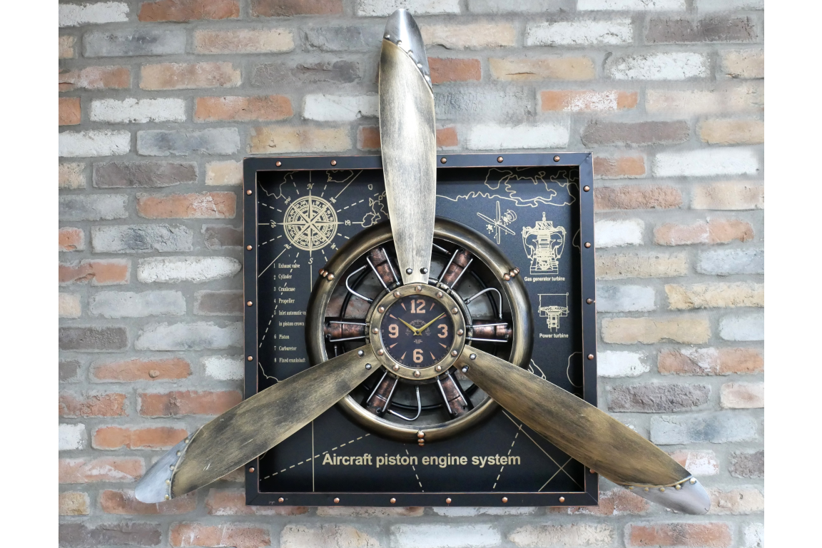 Aeroplane Clock large