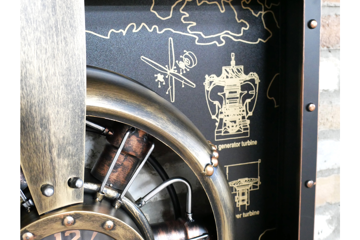 Aeroplane Clock large