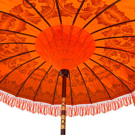 Bali Sun Parasol Orange And Gold 2m