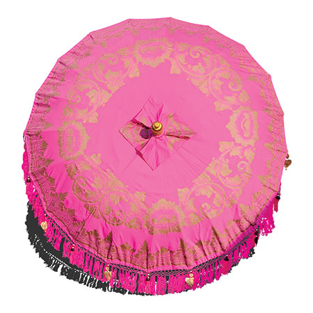 Bali Sun Parasol Pink And Gold 2m