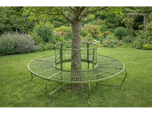Outdoor Tree Bench - Green Due back April
