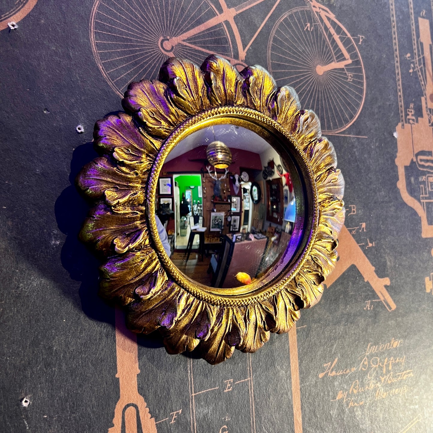 Ornate Gold Ornate Convex Mirror