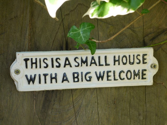 Sign-This Is A Sml House (White)