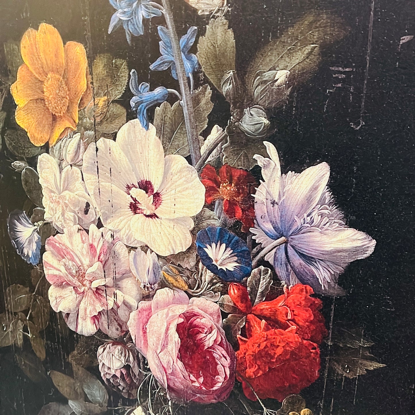 Set of 2 Antiqued Boho Floral Wall Prints