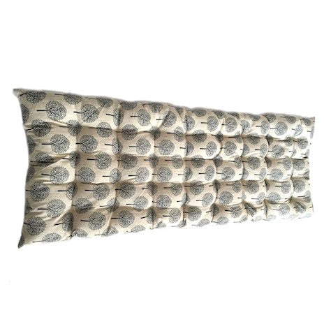Seat Pad For Garden Bench - Tree Blue Cream