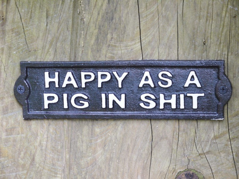 Sign (Happy Pig)