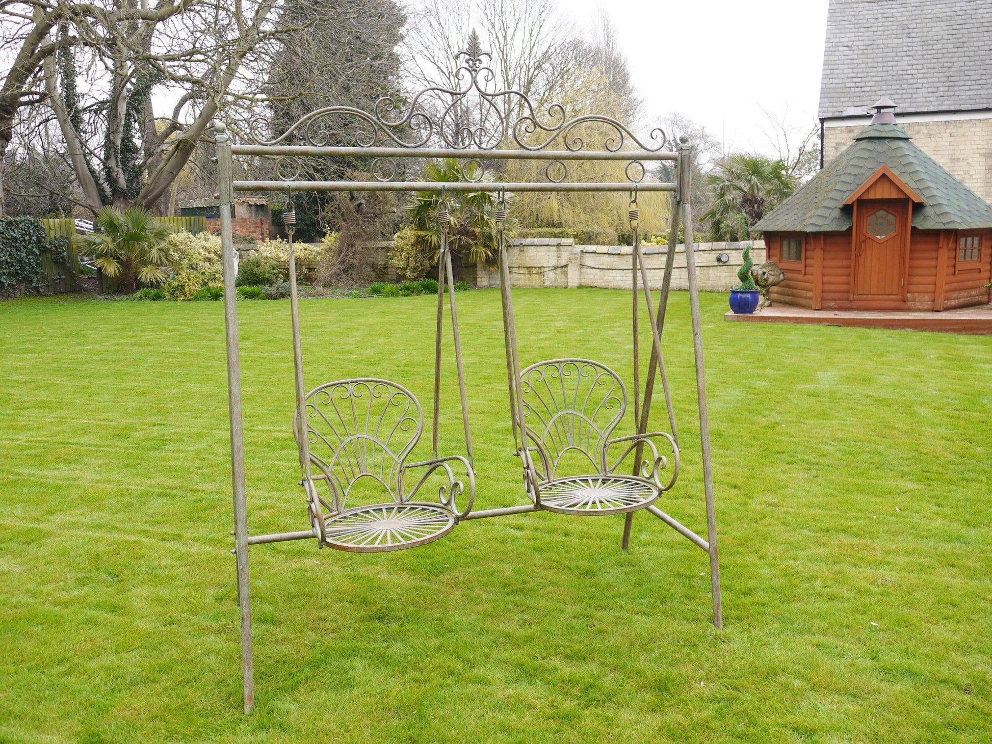 Outdoor 2 Seater Metal Swing – Tang & Co.