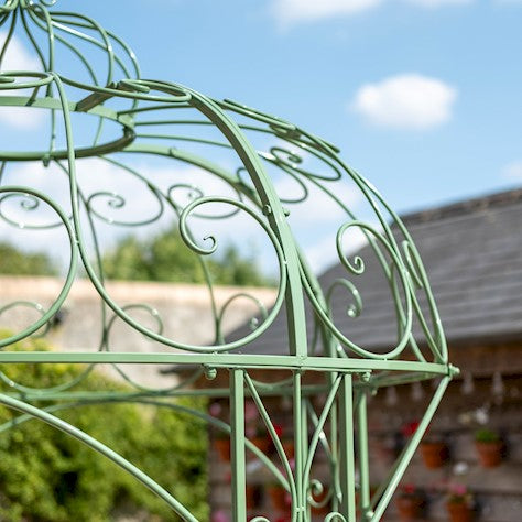 Outdoor Metal Tall Gazebo Green