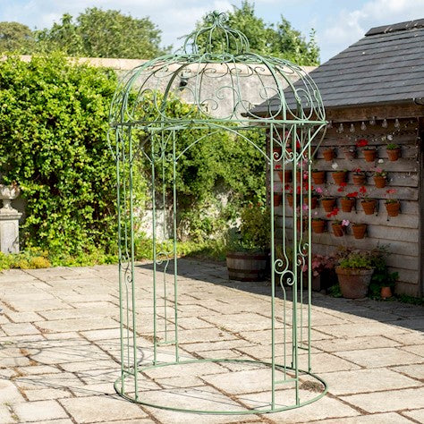 Outdoor Metal Tall Gazebo Green