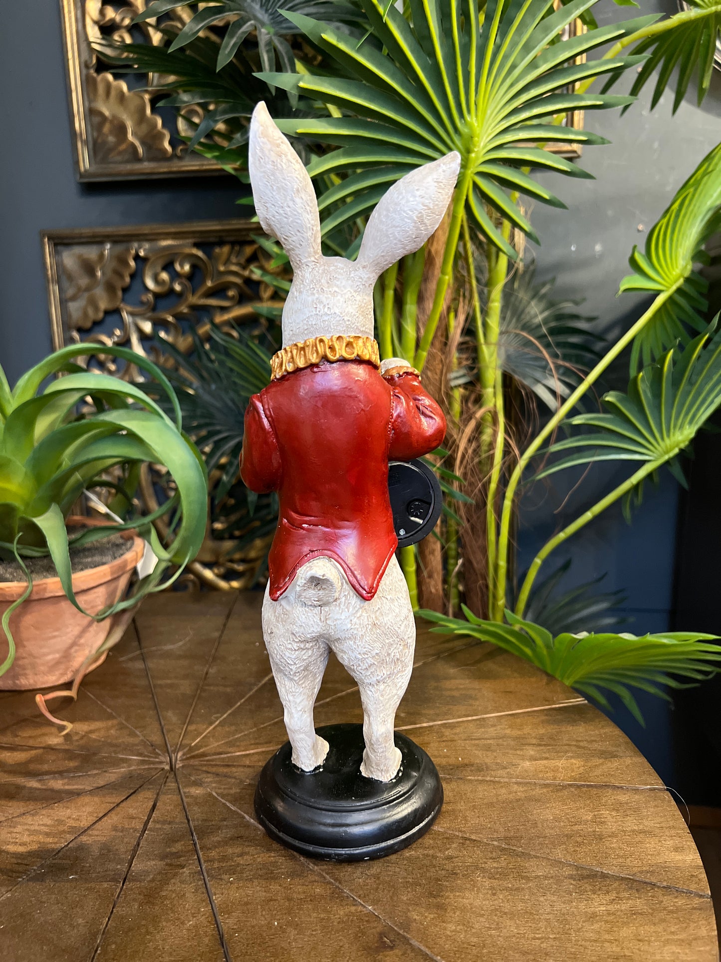 The White Rabbit Standing Clock Figure - Red