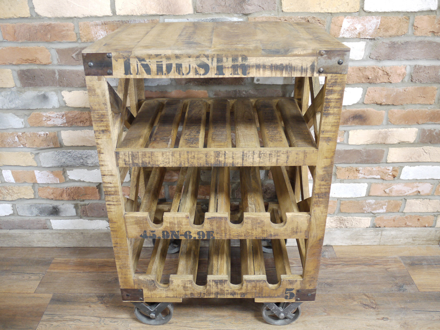 Industrial Wine Trolley